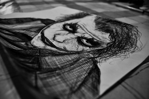 500x332 Drawing Art Batman The Dark Heath Ledger Why Sketch Joker So - Why Sketch