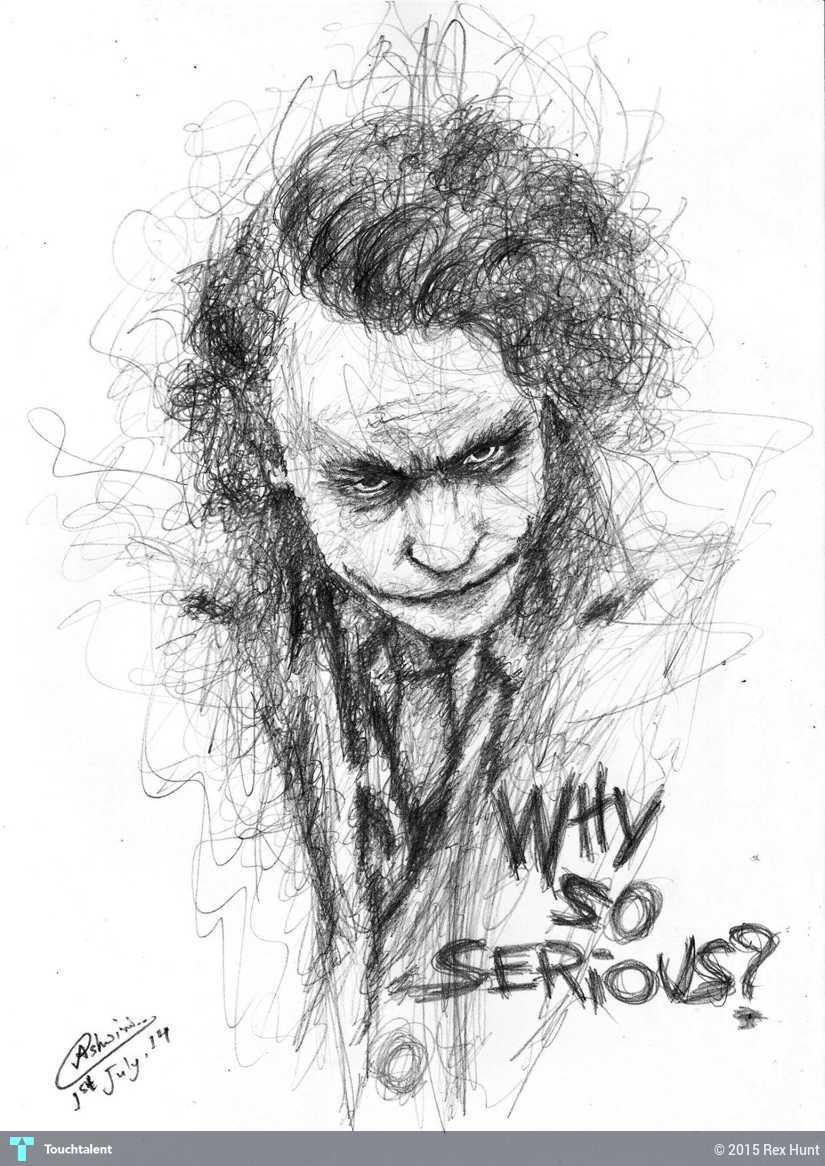 Why So Serious Sketch at PaintingValley.com | Explore collection of Why ...