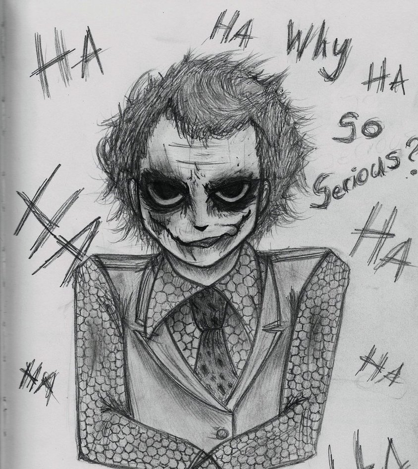844x946 Why So Serious ~sketch~ By Trekkie13 - Why So Serious Sketch