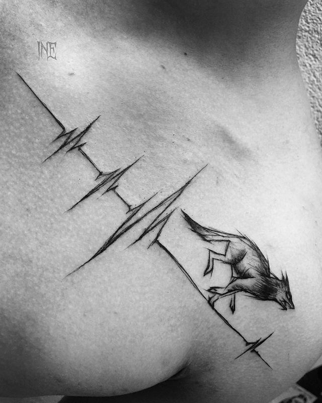 640x802 Take A Look At These Wild Sketch Tattoos Sketch Tattoo, Sketches - Wild Sketch