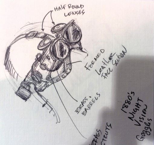 510x480 Wild, Wild, West Original Concept Painting And Sketch Of Night - Wild West Sketch