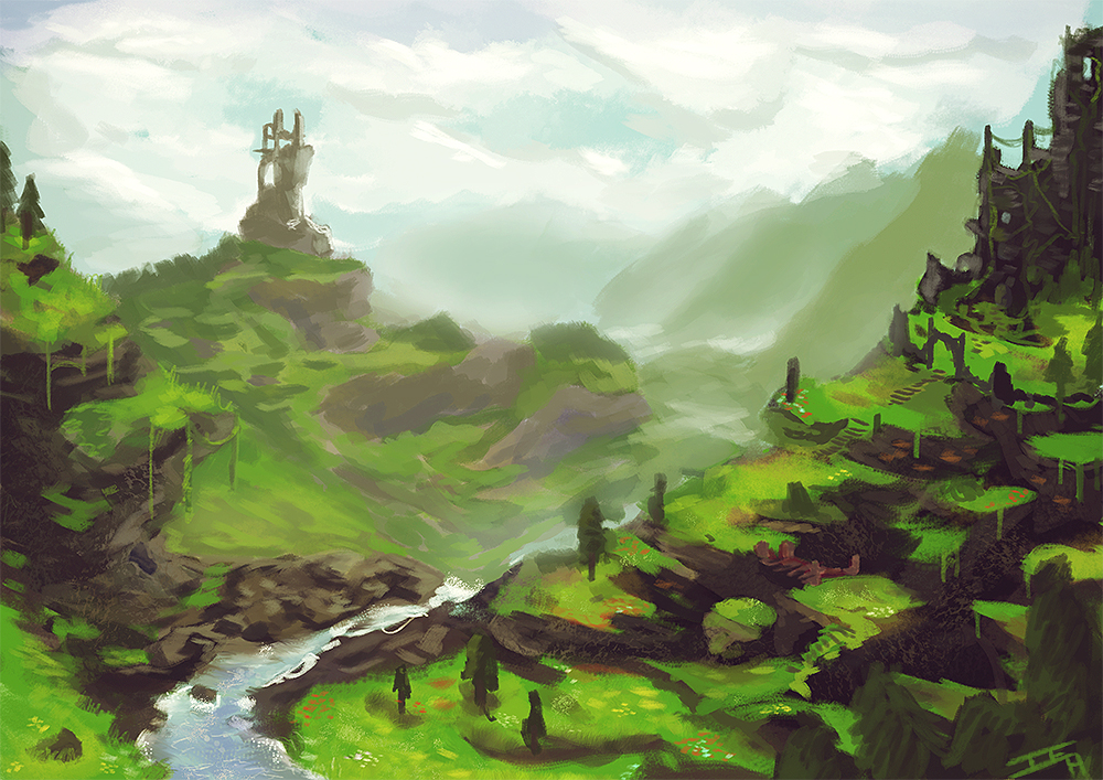 1000x707 Wilderness Sketch By Mistermojo28 - Wilderness Sketch