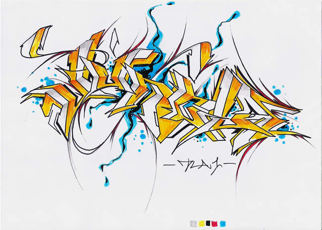 Wildstyle Graffiti Sketch At PaintingValley.com | Explore Collection Of ...