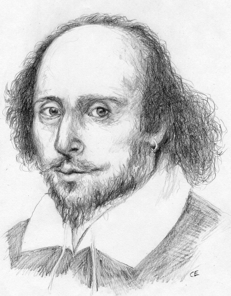 William Shakespeare Sketch at PaintingValley.com | Explore collection ...