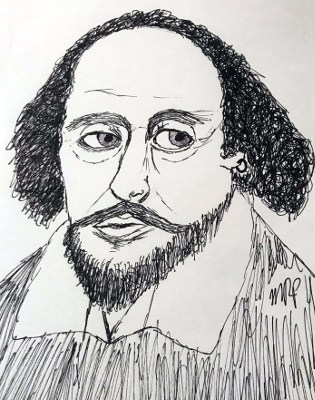 William Shakespeare Sketch at PaintingValley.com | Explore collection ...