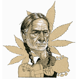 317x315 Willie Nelson, Sketch By Nathan Ota - Willie Nelson Sketch