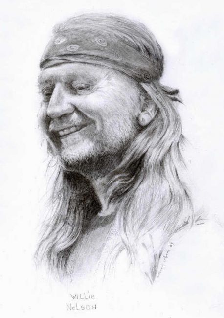 458x650 Willie Nelson (Branbuds) - Willie Nelson Sketch