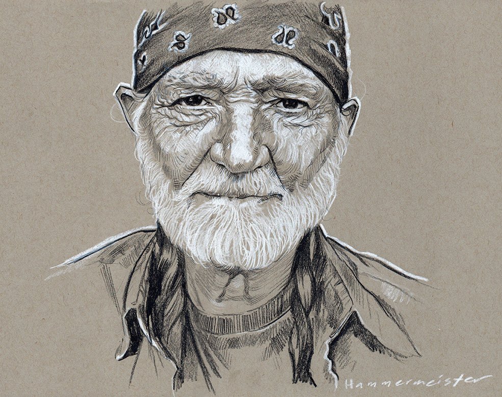 985x779 Willie Nelson Sketch Markdraws - Willie Nelson Sketch