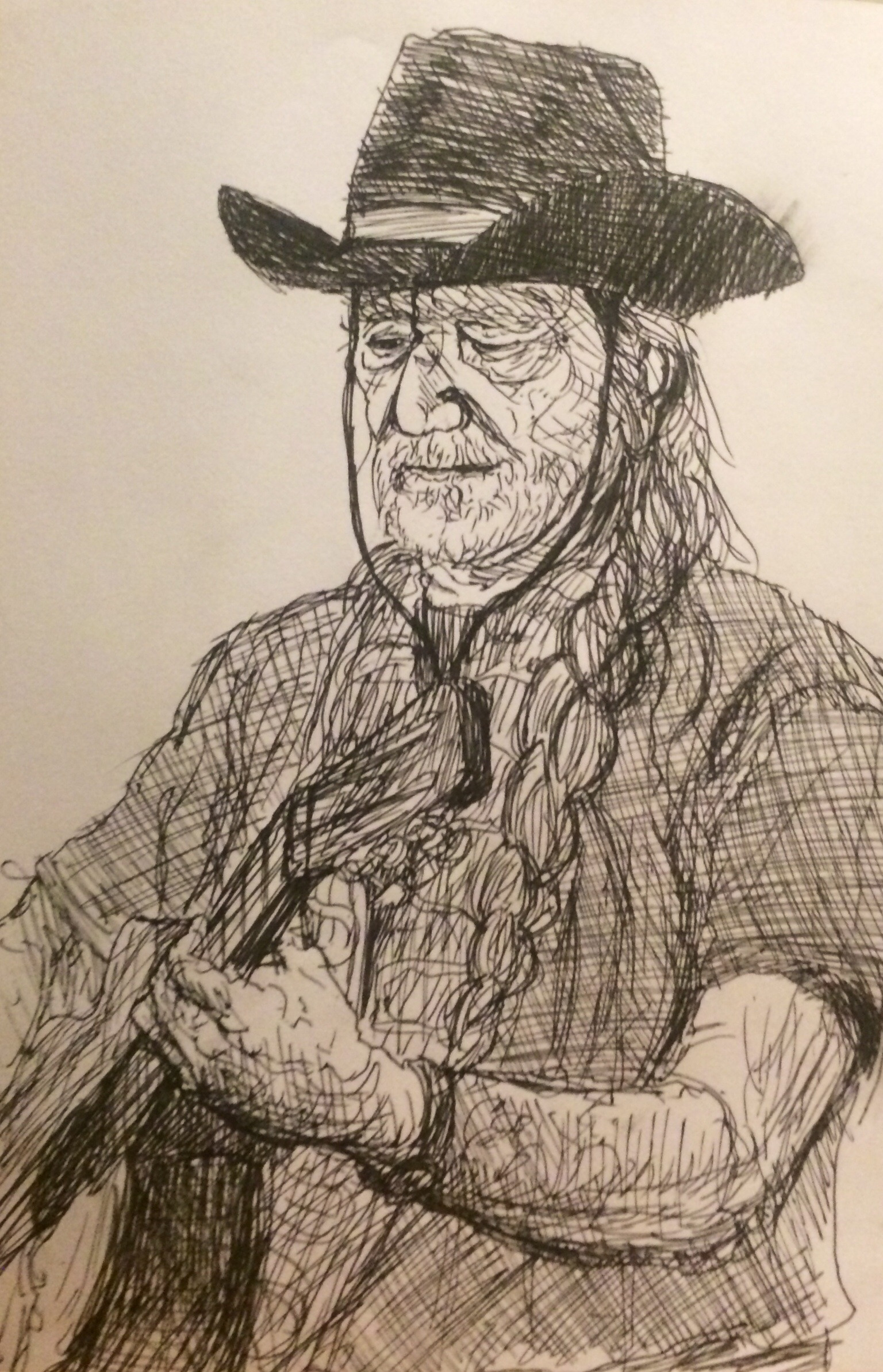 1536x2386 Willie Nelson Sketch - Willie Nelson Sketch