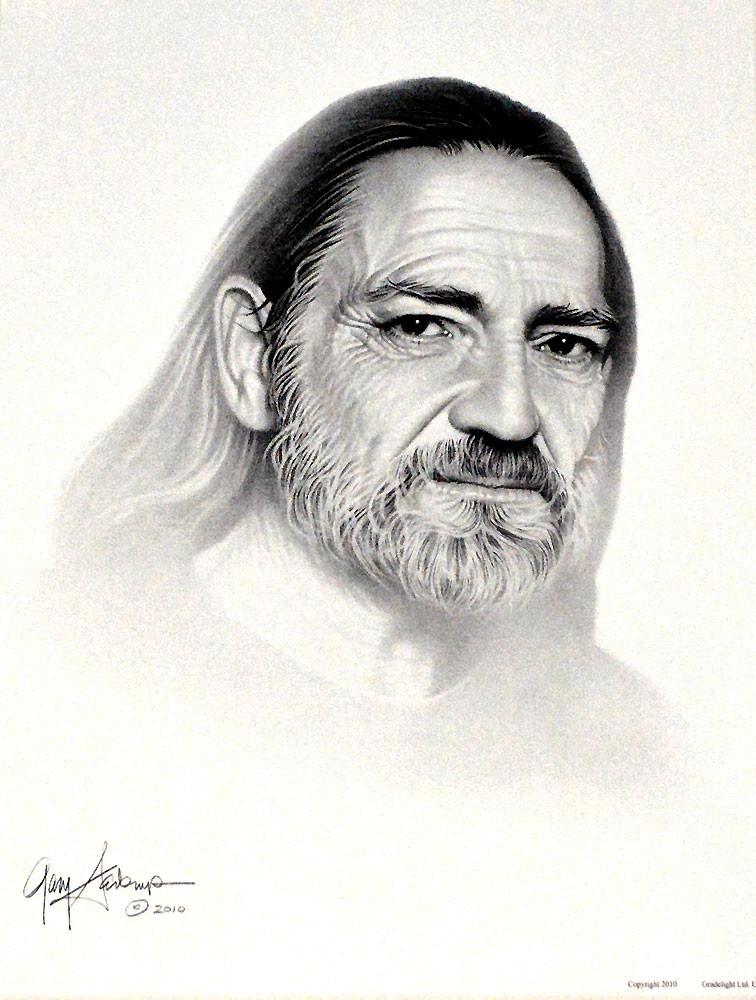 756x1000 Willie Nelson Art Prints By Gary Saderup - Willie Nelson Sketch