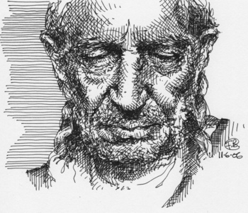 350x301 Wagonized Willie - Willie Nelson Sketch