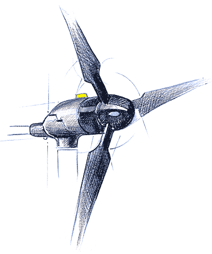 416x500 Pencil Illustration Of Small Wind Turbine - Wind Power Sketch