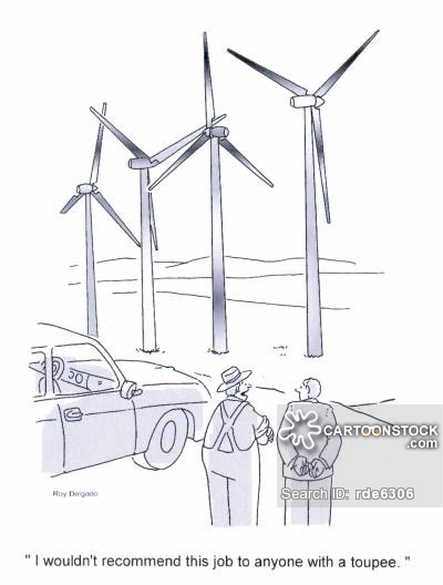 400x528 Windfarm Cartoons And Comics - Wind Power Sketch