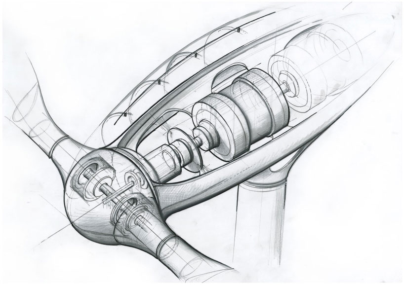 818x578 Dragonfly Invisible Wind Turbine Designed By Renzo Piano - Wind Turbine Sketch