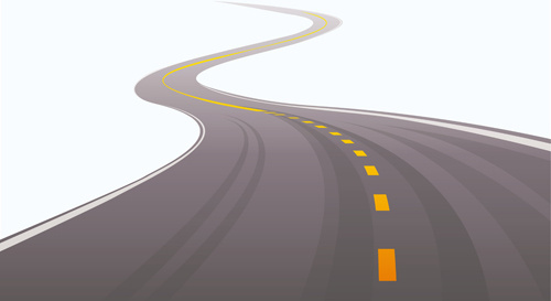 500x273 Road Free Vector Download (1,086 Free Vector) For Commercial Use - Winding Road Sketch