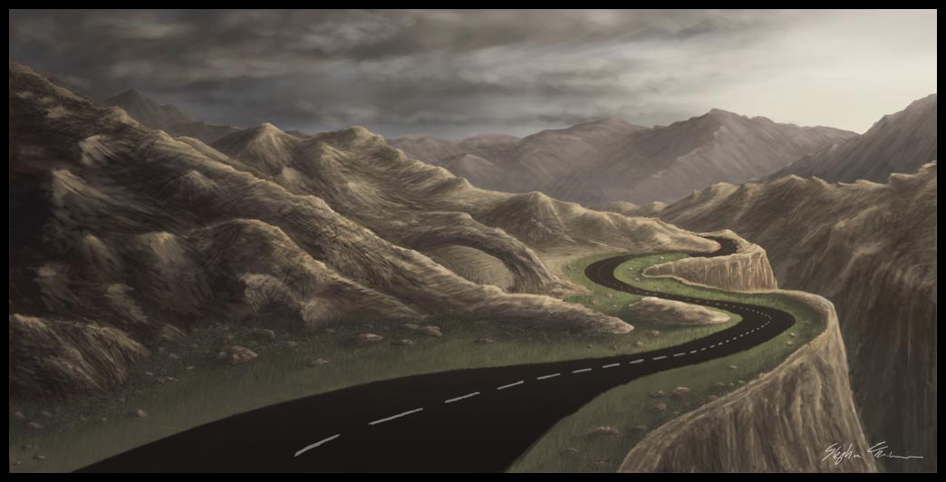 1044x532 Theuni`s Sketchbook - Winding Road Sketch