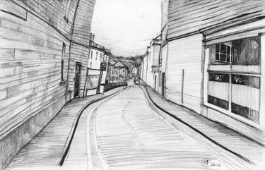 375x241 Winding Road Drawing By Andreea Mara Mancas Saatchi Art - Winding Road Sketch