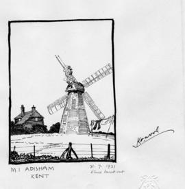 270x276 Karl Wood Windmill Sketches - Windmill Sketch