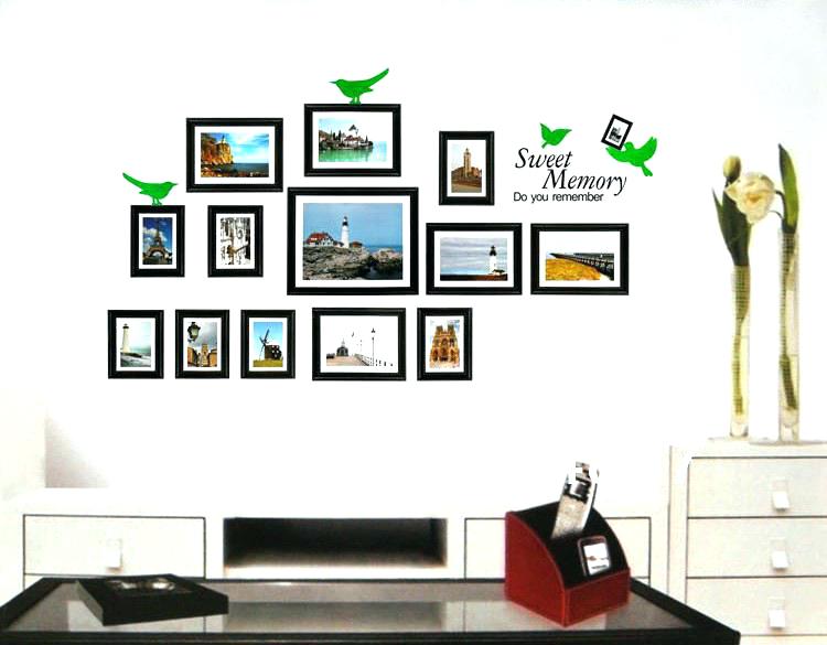 750x585 Black Frame Wall Art Framed Sketch Bridge Scenery Poster Home - Window Frame Sketch