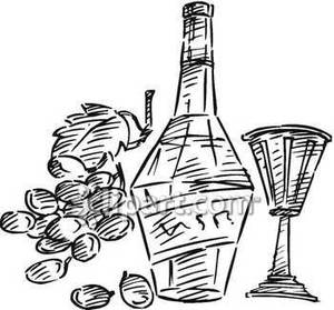 300x279 Sketch Bottle Clipart, Explore Pictures - Wine Bottle And Glass Sketch