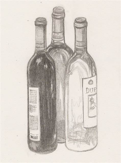 474x637 Wine Glass And Bottle Drawing. Painting Labels On Wine Bottles - Wine Bottle And Glass Sketch