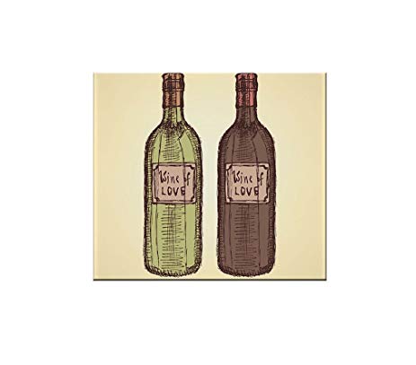 463x407 Sketch Wine Bottle In Vintage Style Ceramic Tile Backsplash Accent - Wine Bottle Sketch