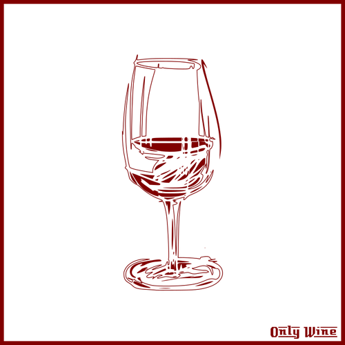 500x500 Wine Glass Sketch Public Domain Vectors - Wine Glass Sketch