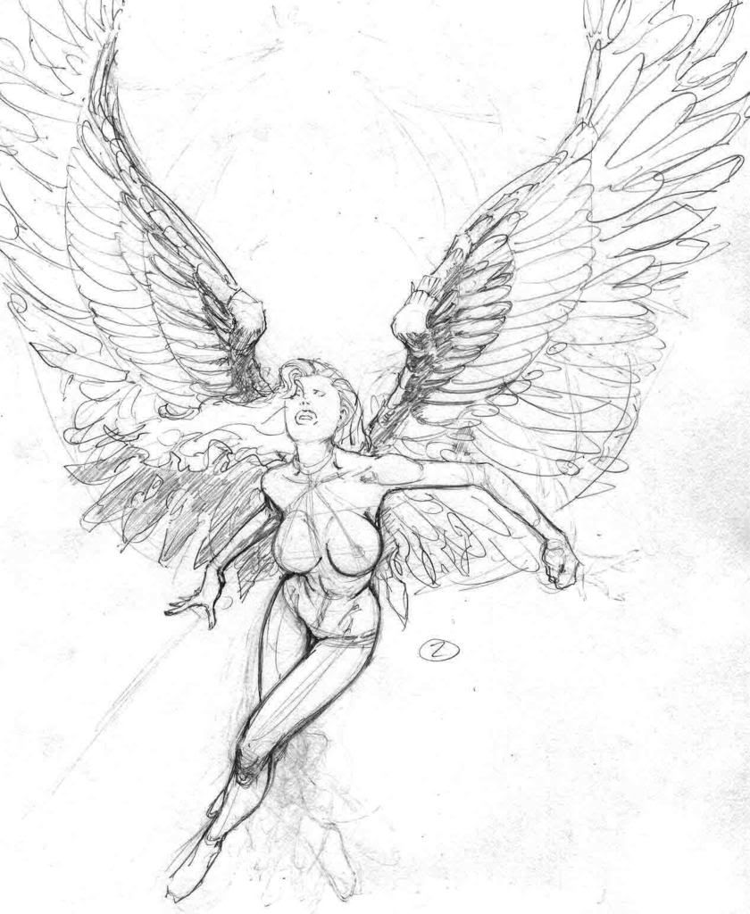 840x1024 Sketch Girl With Wings Sketches Basic And Beautiful - Wings Sketch