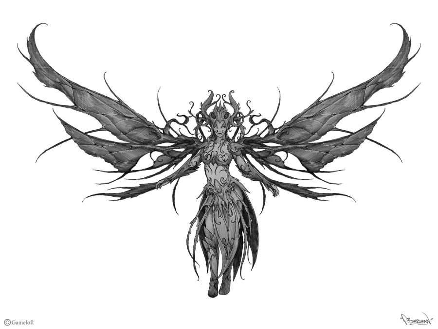 900x677 Artstation - Wings Sketch