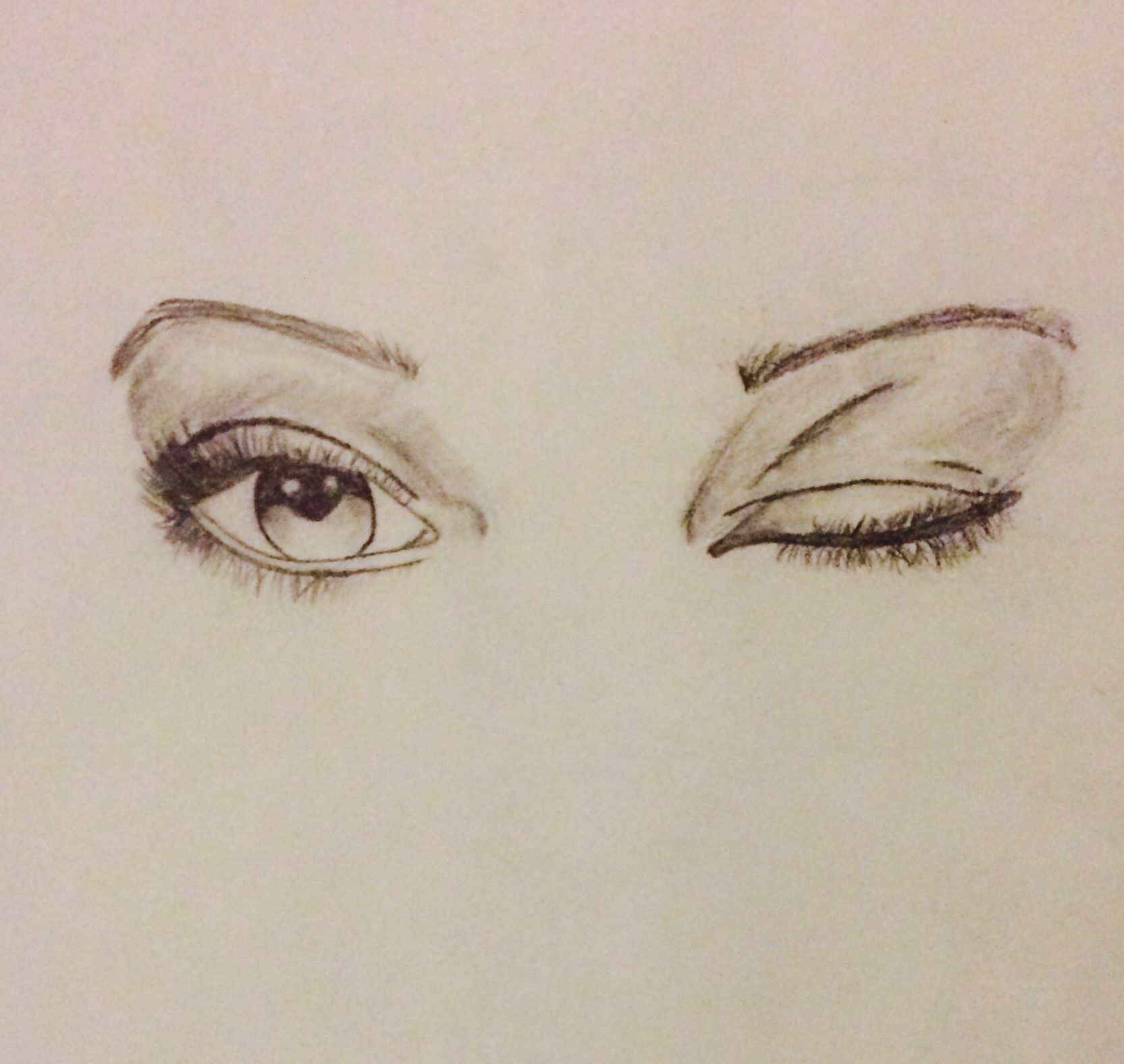 Winking Eye Sketch at Explore collection of