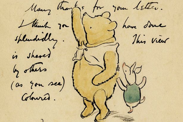615x409 Rare Winnie The Pooh And Piglet Sketch Could Go For - Winnie Pooh Sketch