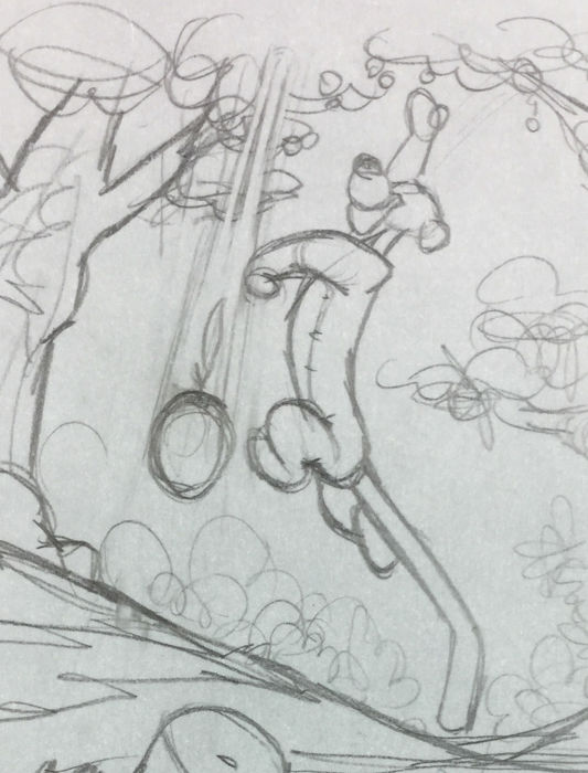 533x700 Studio Disney - Winnie Pooh Sketch