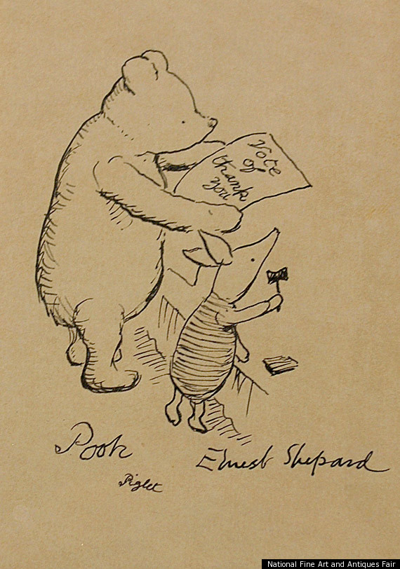 570x812 Winnie The Pooh Sketch Set To Sell For Huffpost Uk - Winnie Sketch