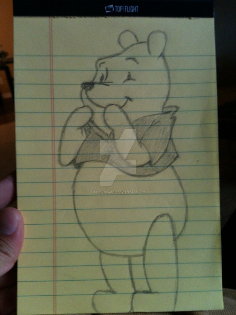 774x1032 Winnie The Pooh - Winnie Sketch