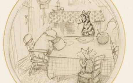 460x288 Winnie The Pooh Sketch Sells For More Than - Winnie Sketch