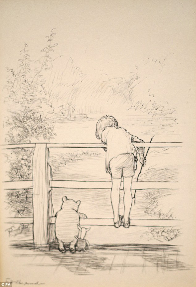 634x929 Original Sketch Of Winnie The Pooh Set To Sell For More Than - Winnie The Pooh Sketch
