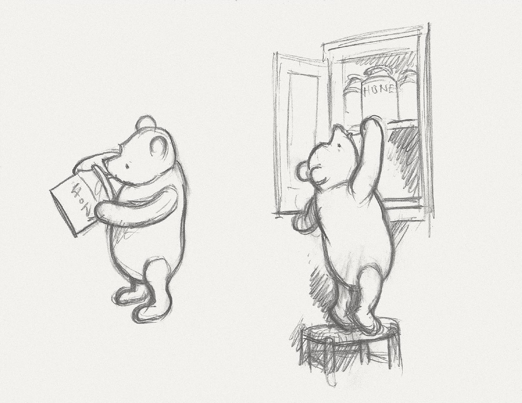 1024x791 Winnie The Pooh - Winnie The Pooh Sketch