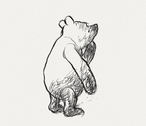 500x431 Bibliodyssey Original Winnie The Pooh Drawings - Winnie The Pooh Sketch