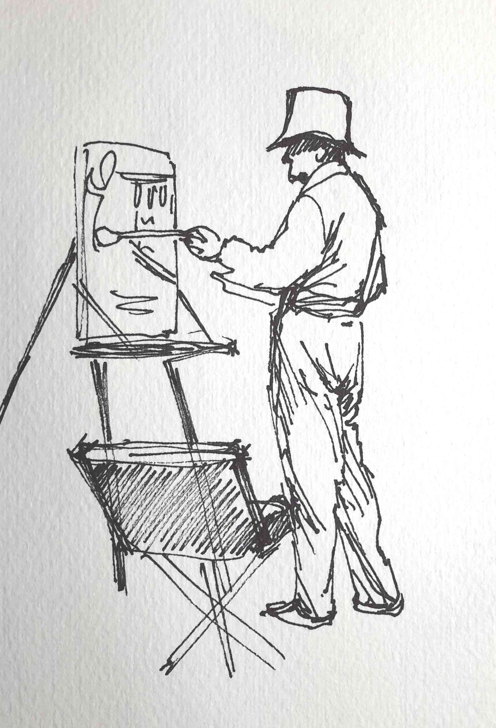 1606x2355 Painting As A By Winston Churchill One Sketch A Day - Winston Churchill Sketch