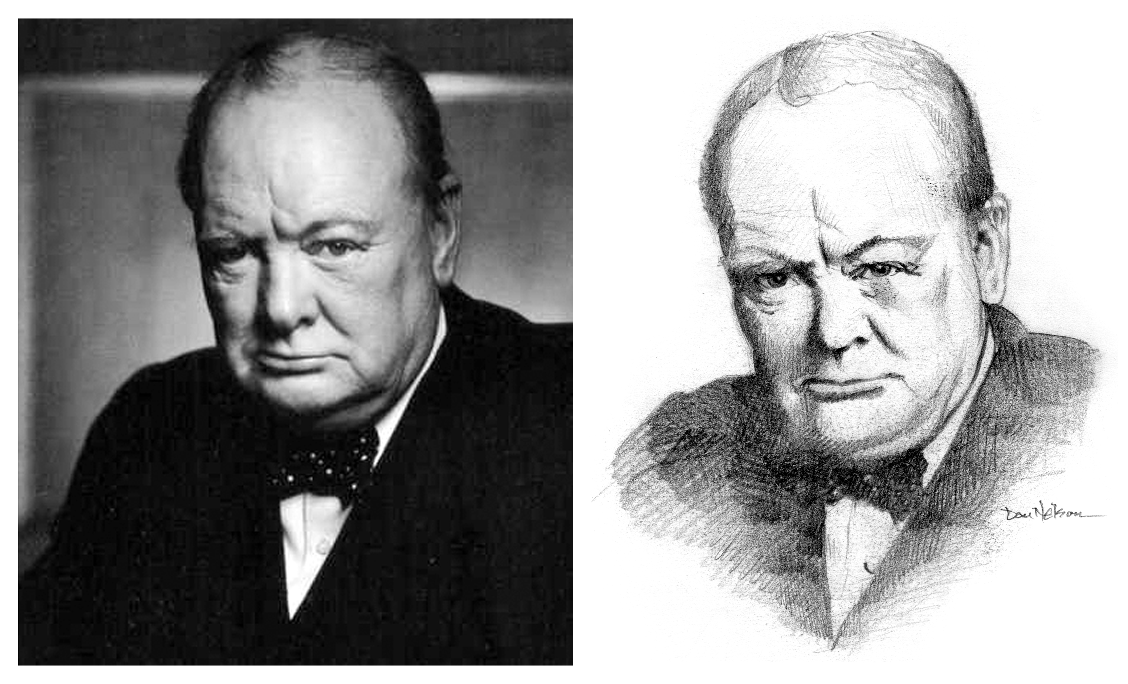 Портрет Черчилля