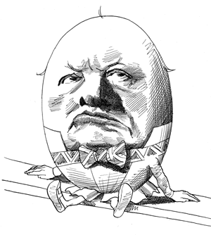 300x334 From World War To Cold War By Timothy Garton Ash The New York - Winston Churchill Sketch