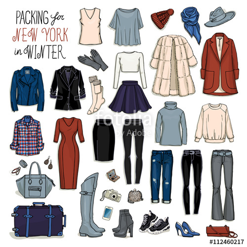 Winter Clothes Sketch at PaintingValley.com | Explore collection of ...