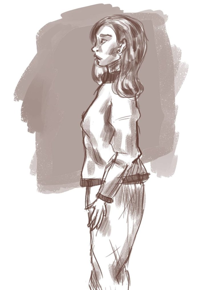 786x1017 Winter Clothes Sketch By Zestyunicornbacon - Winter Clothes Sketch