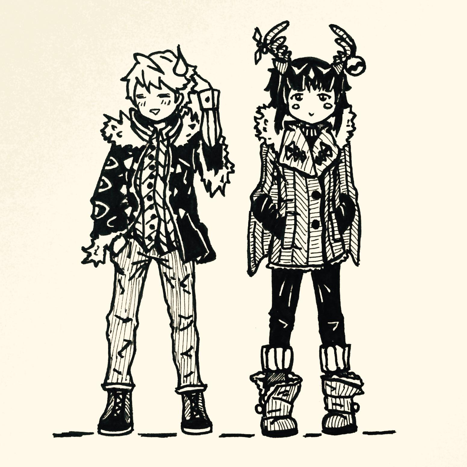 1551x1551 Art] Daily Drawing - Winter Clothes Sketch