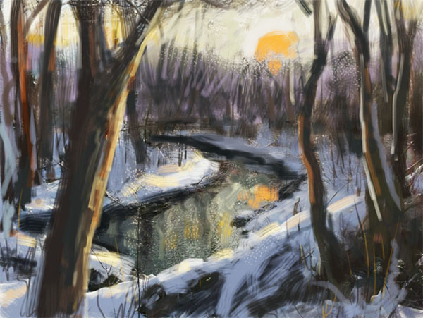 600x451 Winter Scene Ipad Sketch None My Website - Winter Scene Sketch