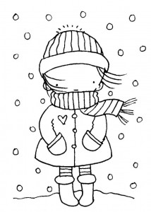 214x300 Winter Season Coloring Pages For Kids Crafts And Worksheets For - Winter Season Sketch