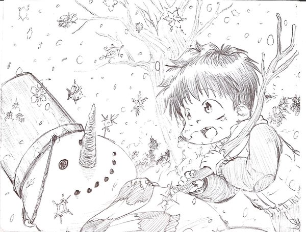 600x456 Winter Sketch By Dcrisisbeta - Winter Sketch