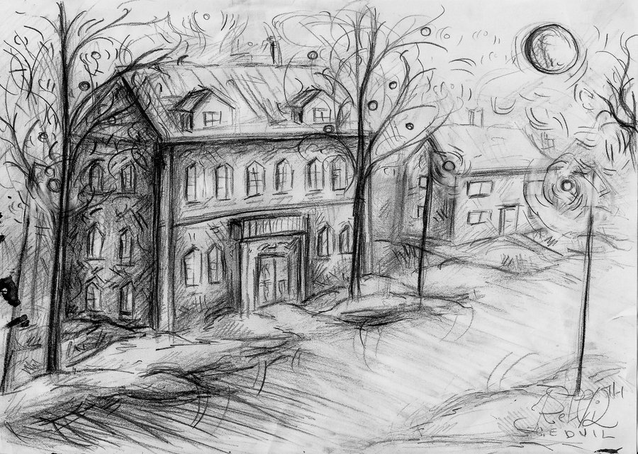 900x641 Winter Magic Sketch By Keltu - Winter Sketch