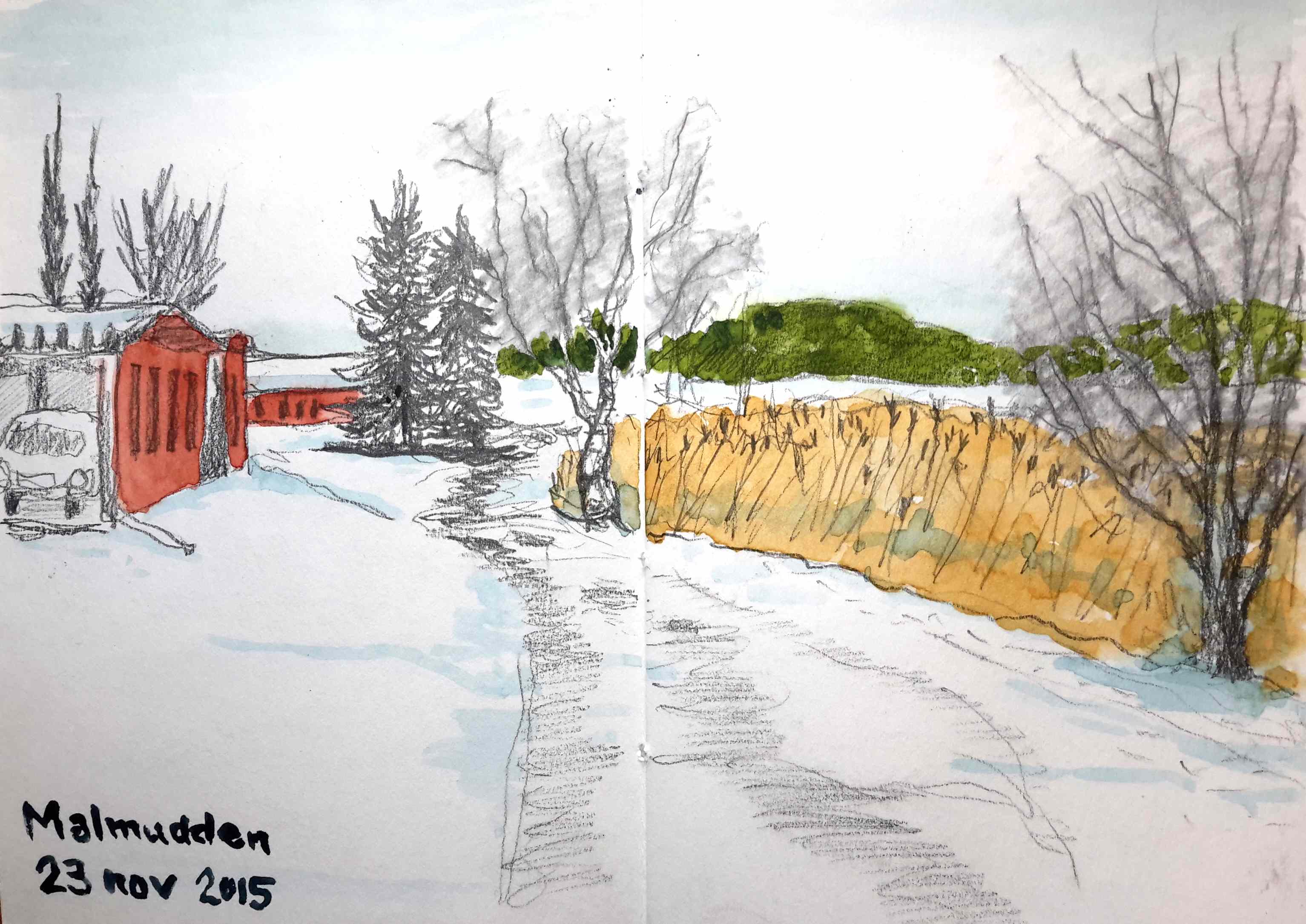 3067x2171 Winter Sketch Kit One Sketch A Day - Winter Sketch