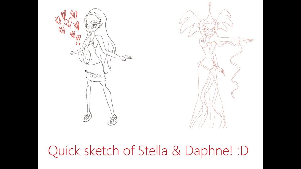 1280x720 Winx Sketch - Winx Sketch